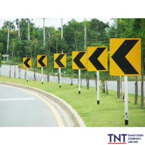 ป้ายเตือนแนวโค้ง
