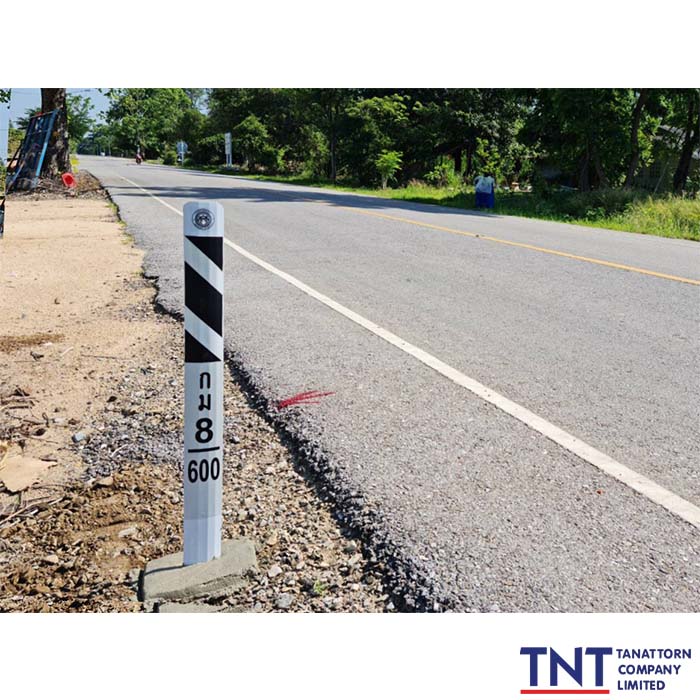 steel flex white หลักบอกระยะ