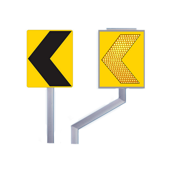 ป้ายเตือนทางโค้ง